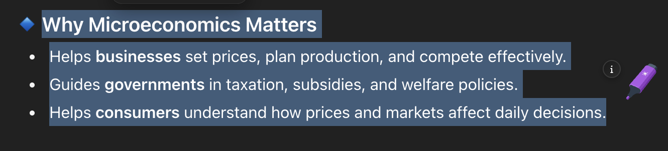 Text selection and highlighting